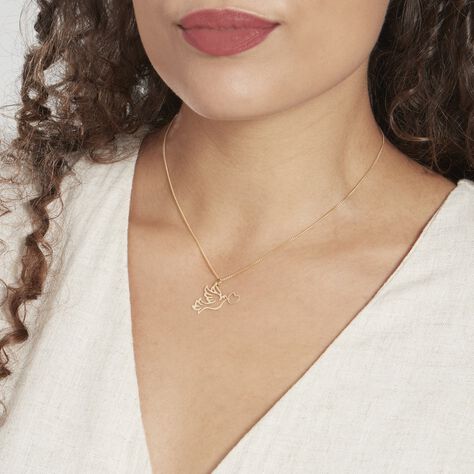 Anhänger Gold 375 Friedenstaube Herz - Schmuckanhänger Damen | OROVIVO