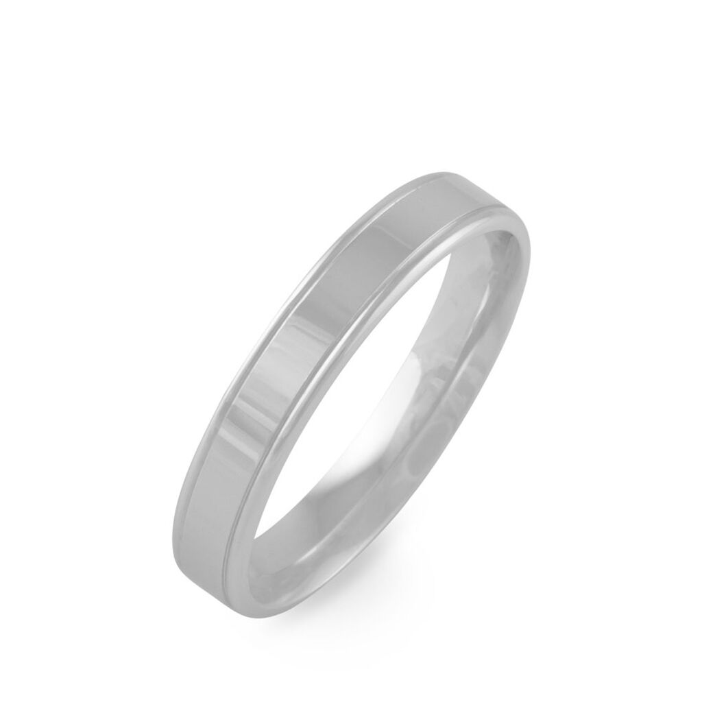 Alliance Beatrice Ruban Plat Or Blanc - Spannringe Familie | OROVIVO