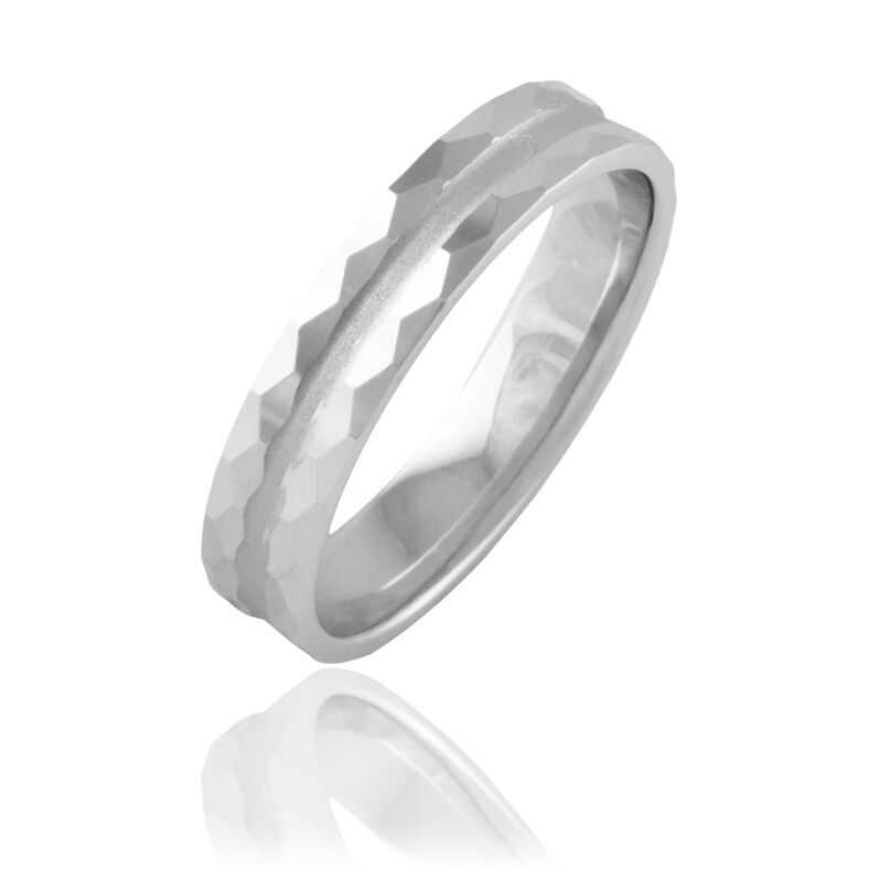 Alliance Minerva Ruban Plat Or Blanc - Spannringe Familie | OROVIVO