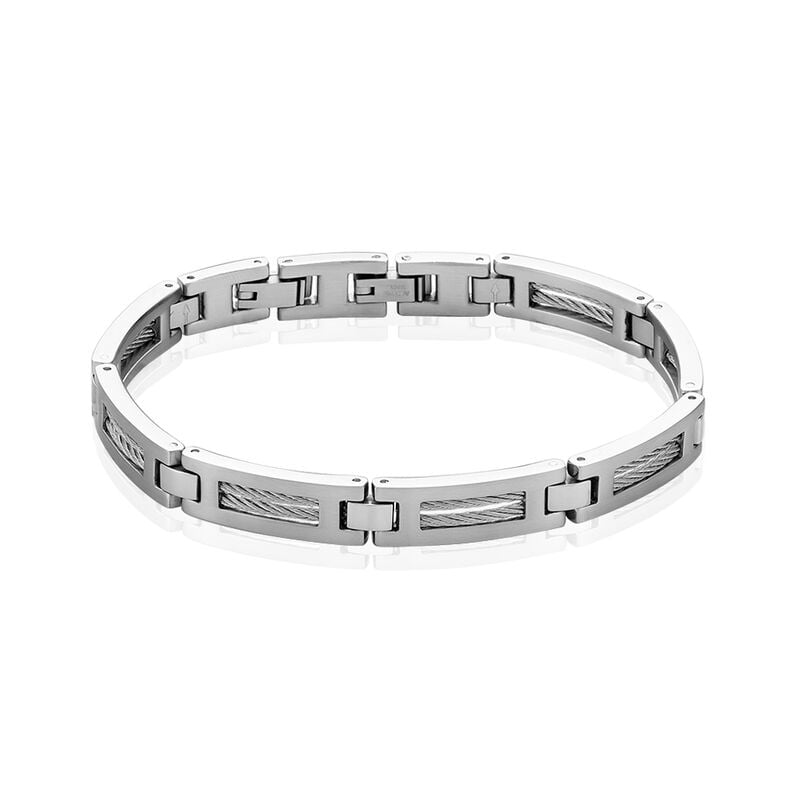Bracelet Acier Blanc - Spannringe Herren | OROVIVO