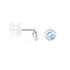 Damen Ohrstecker Weißgold 375 Blauer Topas 4mm - Ohrstecker Damen | OROVIVO