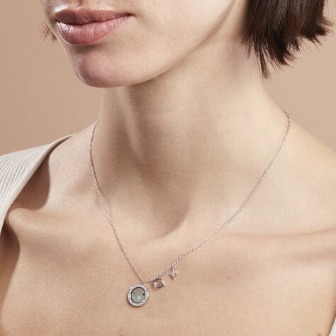 Damen Halskette Silber 925 Zirkonia Perlmutt - Halsketten Damen | OROVIVO