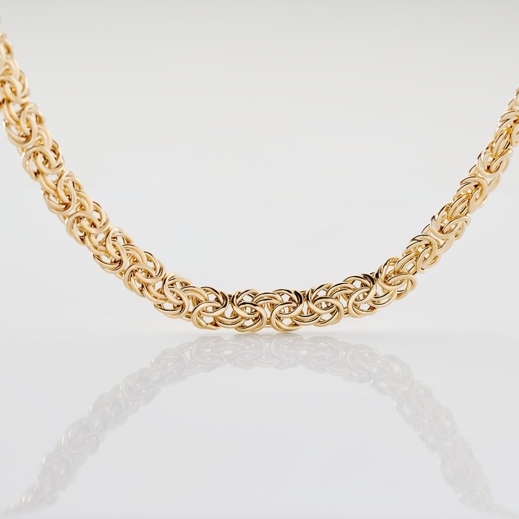 Damen Kette Gold 585 Wasila 7,00mm - Königsketten Damen | OROVIVO