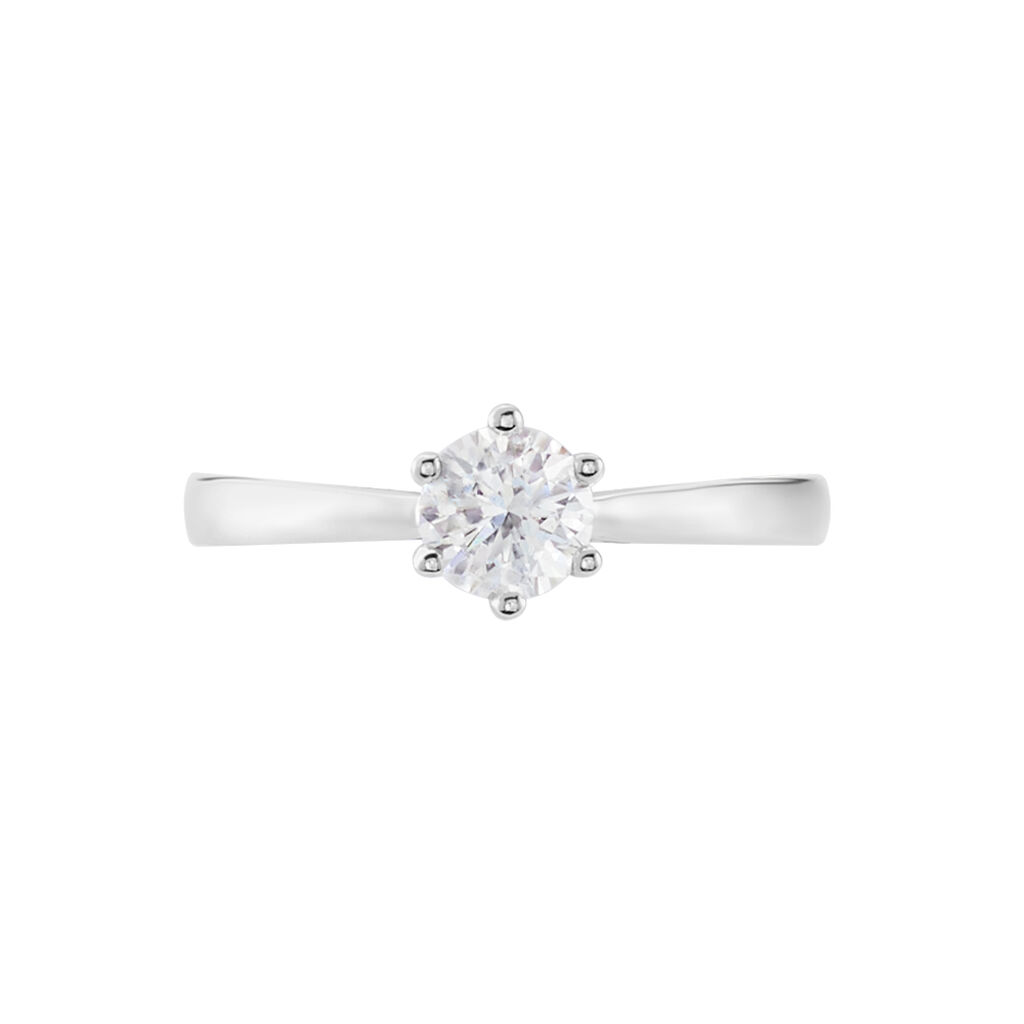 Damen Ring Weißgold 750 synthetischer Diamant 0,52ct Sonate  - Verlobungsringe Damen | OROVIVO
