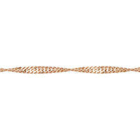 Damen Singapurkette Silber 925 Rosé Vergoldet 50cm - Ketten ohne Anhänger Damen | OROVIVO