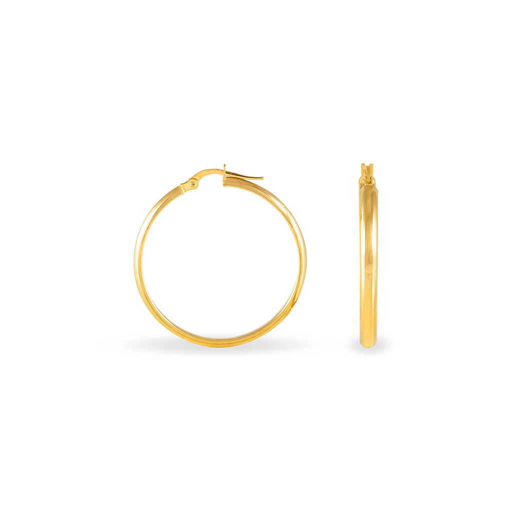 SHALANA Damen Creolen Gold 375 (9 Karat) B 3 mm