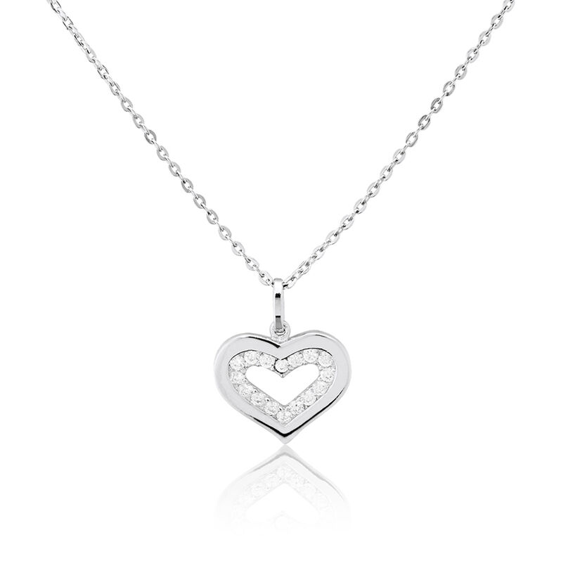 Collier Evah Argent Blanc Oxyde De Zirconium - Spannringe Damen | OROVIVO