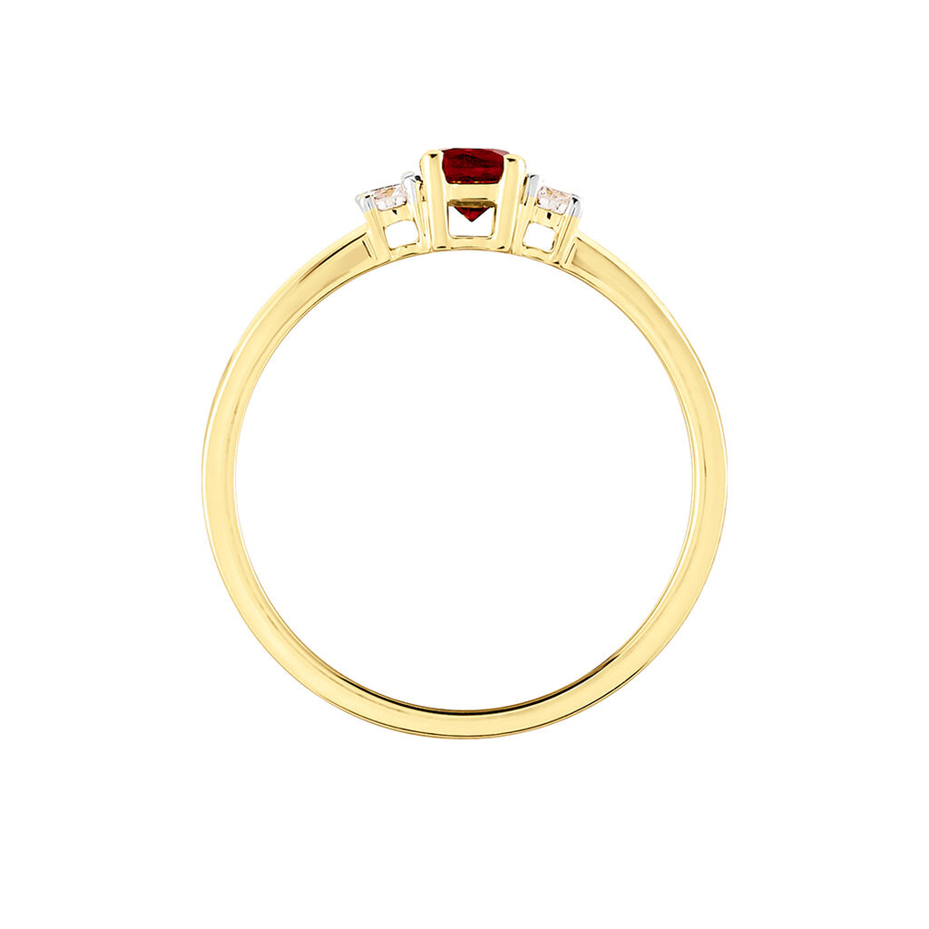 ELISABETH Damen Ring Gold 585 (14 Karat) Rubin Rot 0,33 ct