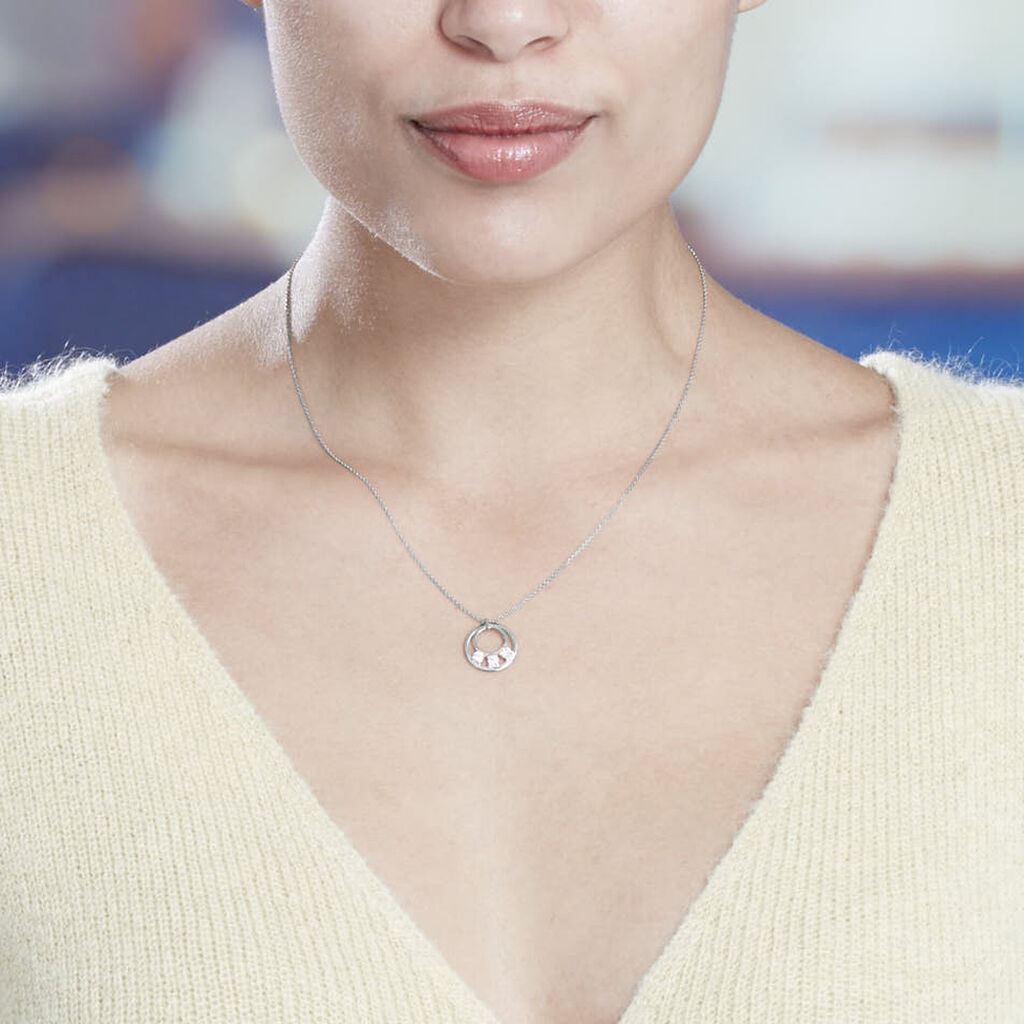 Collier Or Weiss Ludivine Cercle Trilogie - Spannringe Damen | OROVIVO