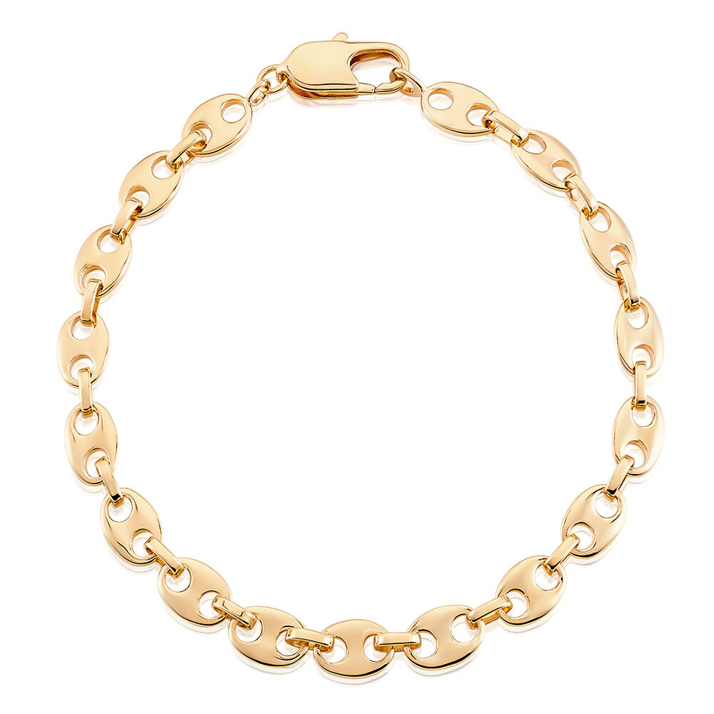 🦚 Damen Armkette Vergoldet 750 Iliana 1,9cm, Armkette ohne Stein
