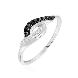 Damenring Weißgold 375 Diamant 0,018ct - Ringe mit Edelsteinen Damen | OROVIVO