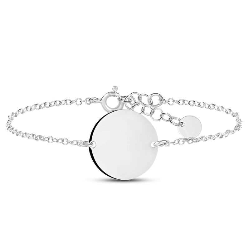 Bracciale Con Targhetta Silver Collection Argento Rodiato - Spannringe Damen | OROVIVO