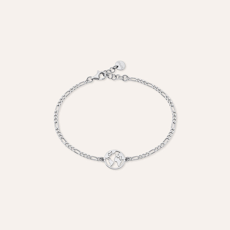Bracciale Catena Gentleman Argento Rodiato - Spannringe Herren | OROVIVO