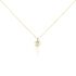 Herz in Herz Damen Collier Gold 375 (9 Karat) Diamant Weiß 0,03 ct Herz B 0,95 mm