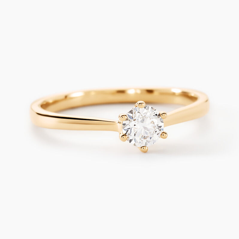 Bague Samantha Or Jaune Diamant - Spannringe Damen | OROVIVO