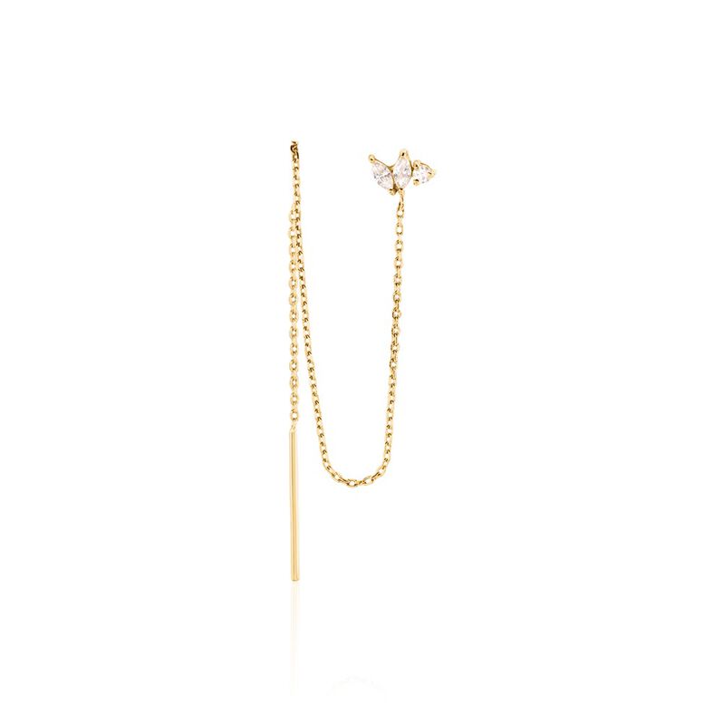 Bijoux D'oreilles Jarvis Plaqué Or Jaune Oxyde De Zirconium - Spannringe Damen | OROVIVO