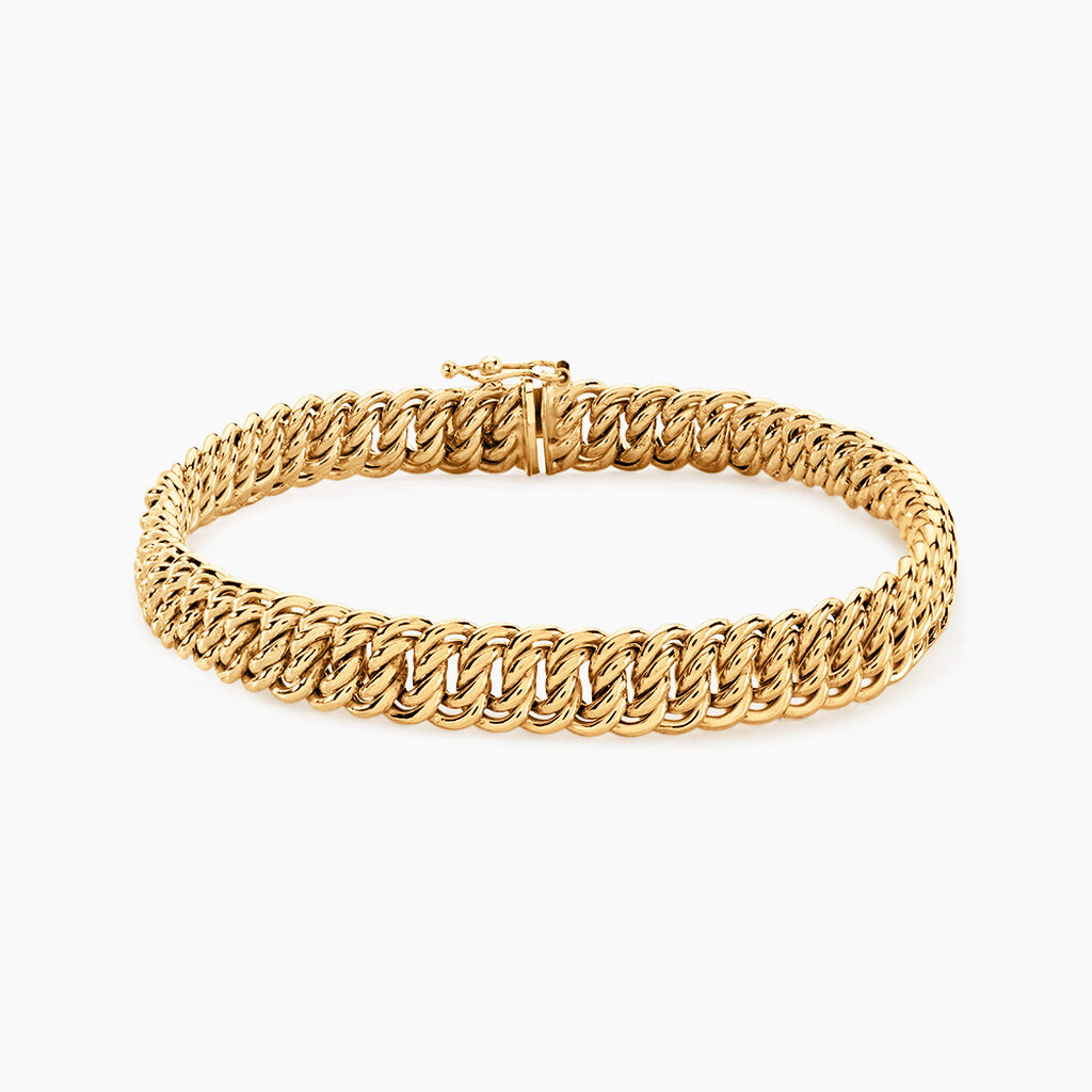 Bracelet Jimmy Maille Americaine Or Jaune - Spannringe Damen | OROVIVO