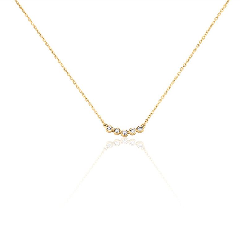 Collier Plaque Or Ledwine Oxydes De Zirconium - Spannringe Damen | OROVIVO