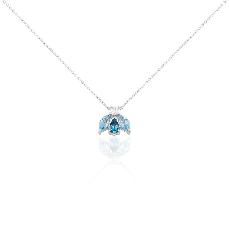 Collier Marna Or Weiss Topaze Oxyde De Zirconium - Spannringe Damen | OROVIVO