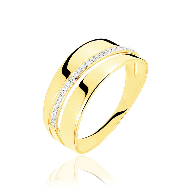 Bague Calia Or Jaune Diamant - Spannringe Damen | OROVIVO