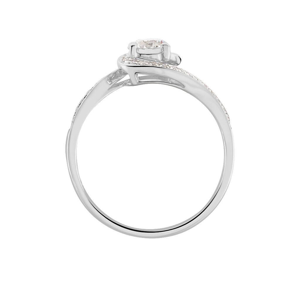 Solitaire Or Weiss Coralia - Spannringe Damen | OROVIVO