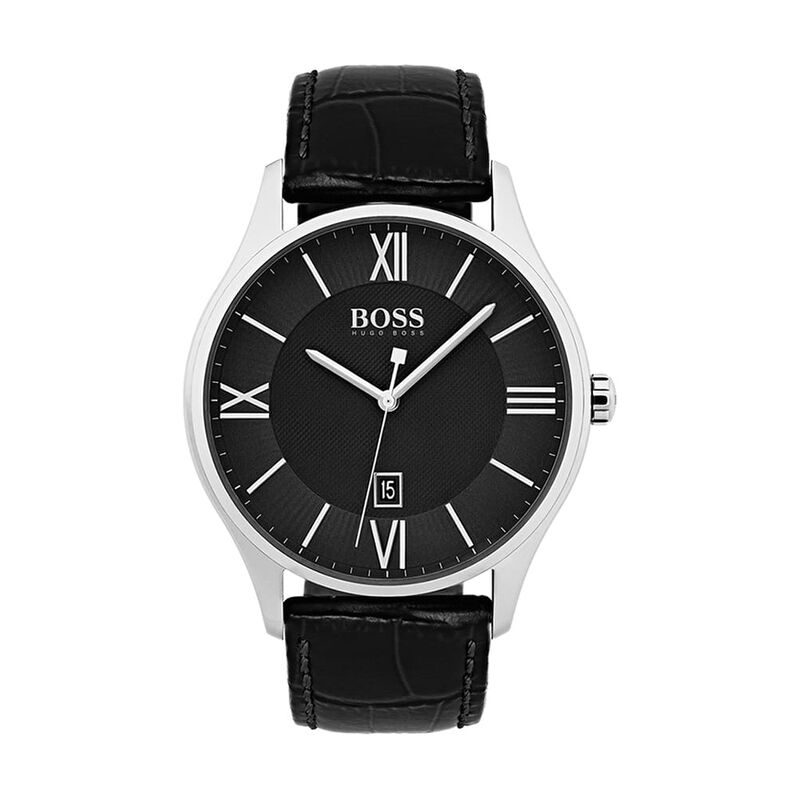 Orologio Uomo Boss Governor quadrante nero 1513485 - Spannringe Herren | OROVIVO