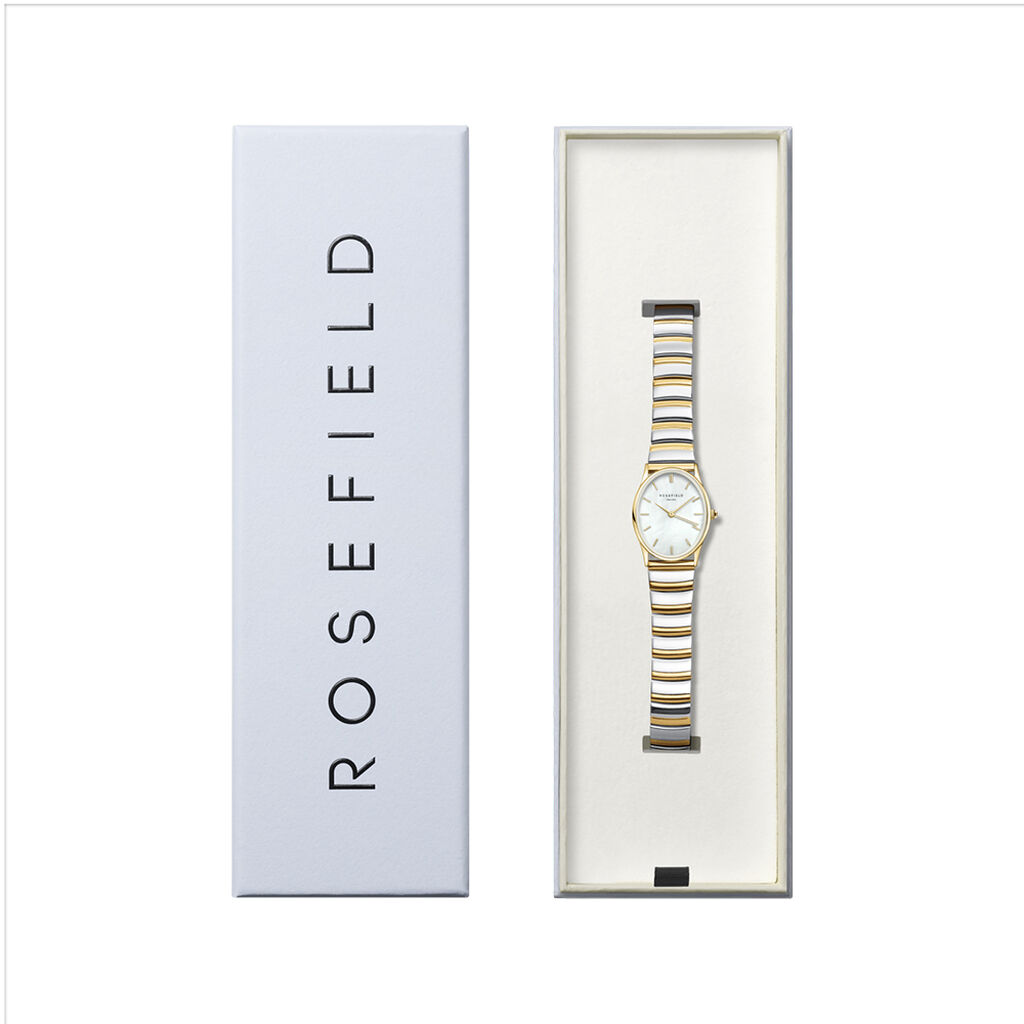 Montre Rosefield Oval Nacre Blanche