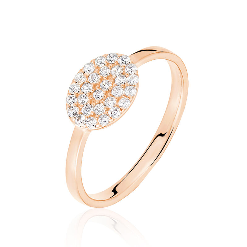 Bague Astrid Argent Rhodie Rose - Spannringe Damen | OROVIVO