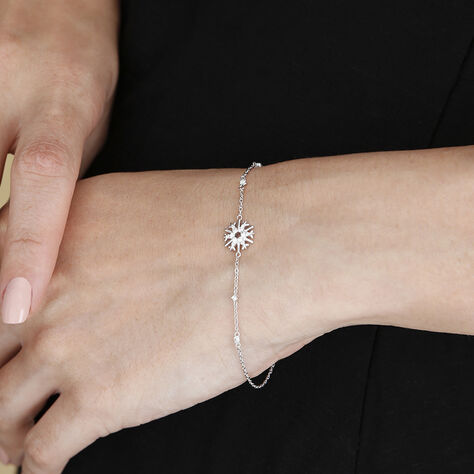 Damenarmband Silber 925 Zirkonia Schneeflocke - Armbänder mit Anhänger Damen | OROVIVO