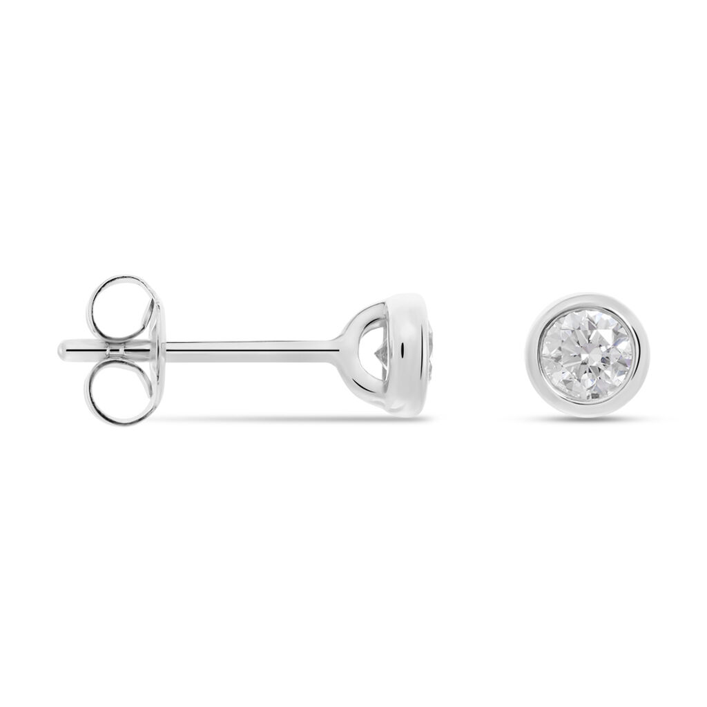 Damen Ohrstecker Weißgold 375 Diamant 0,3ct Ofelia  - Ohrstecker Damen | OROVIVO