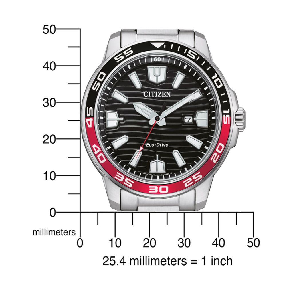 CITIZEN Herrenuhr Sport Eco-Drive Quarz AW1527-86E