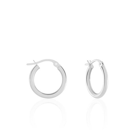 Damen Creolen Weißgold 375 - Creolen Damen | OROVIVO