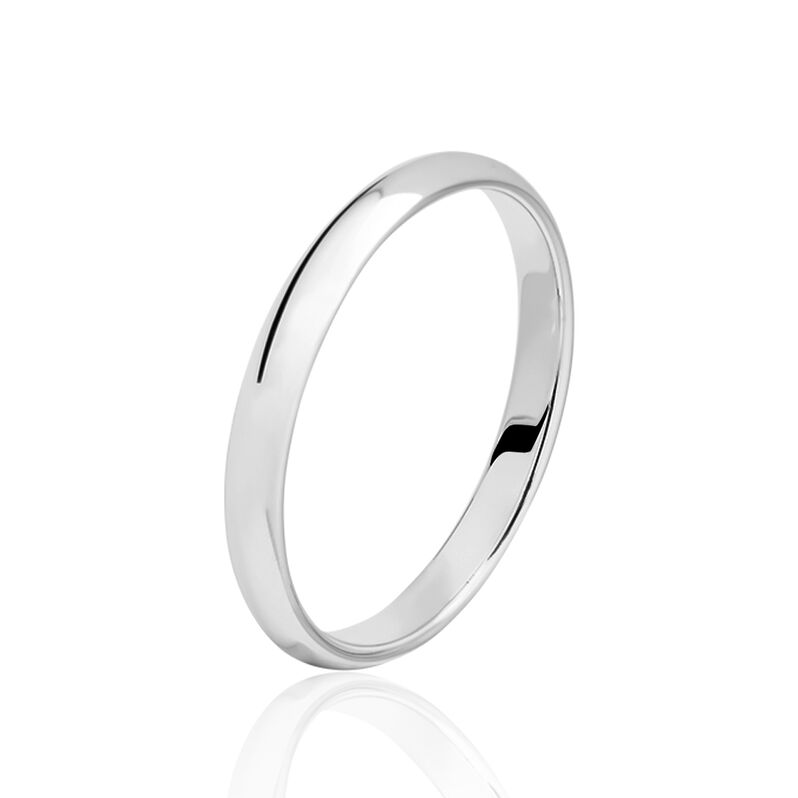 Alliance Annaic Ruban Plat Or Blanc - Spannringe Familie | OROVIVO