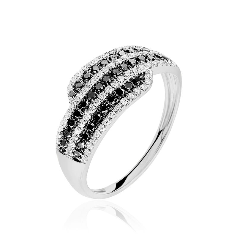 Bague Or Blanc Diamant - Spannringe Damen | OROVIVO