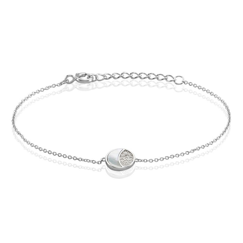 Bracelet Argent Rhodié Haile Oxydes De Zirconium - Spannringe Damen | OROVIVO