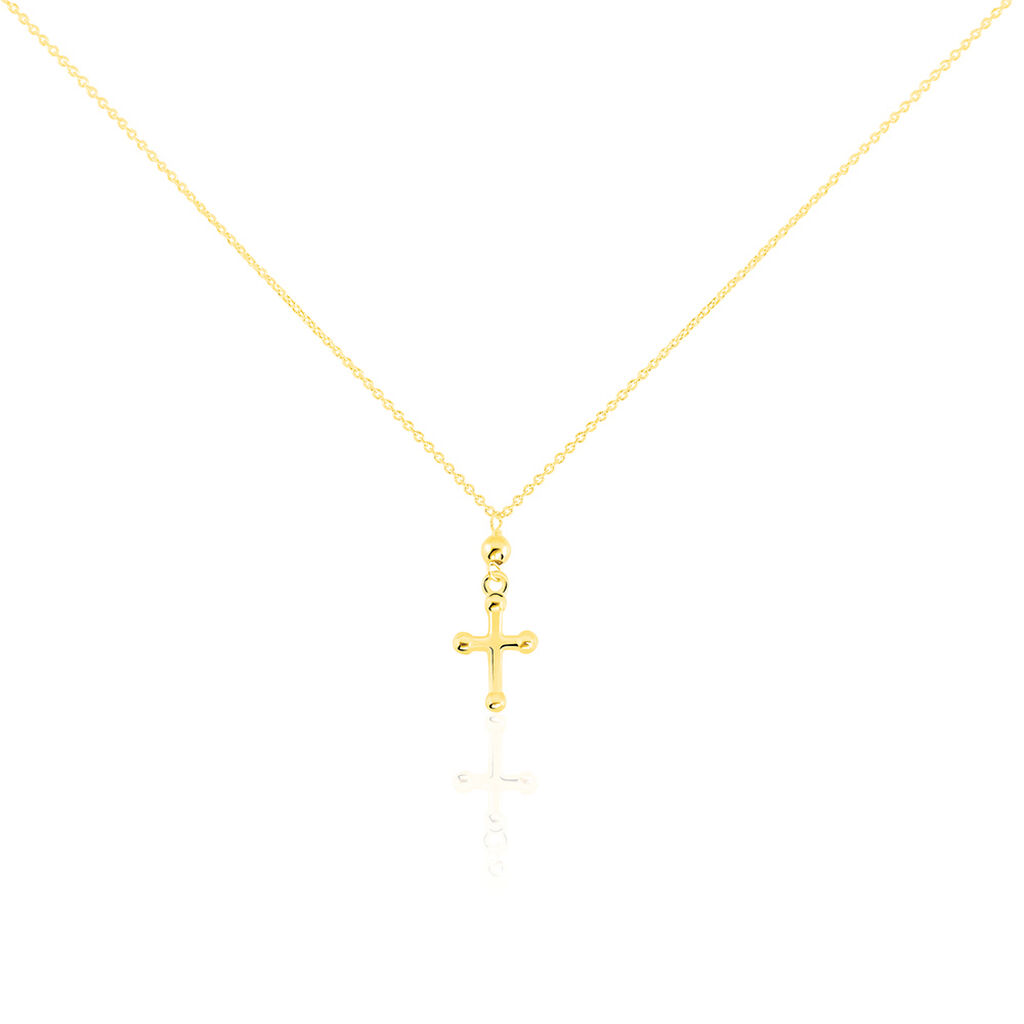 Halskette Gold 375 Kreuz