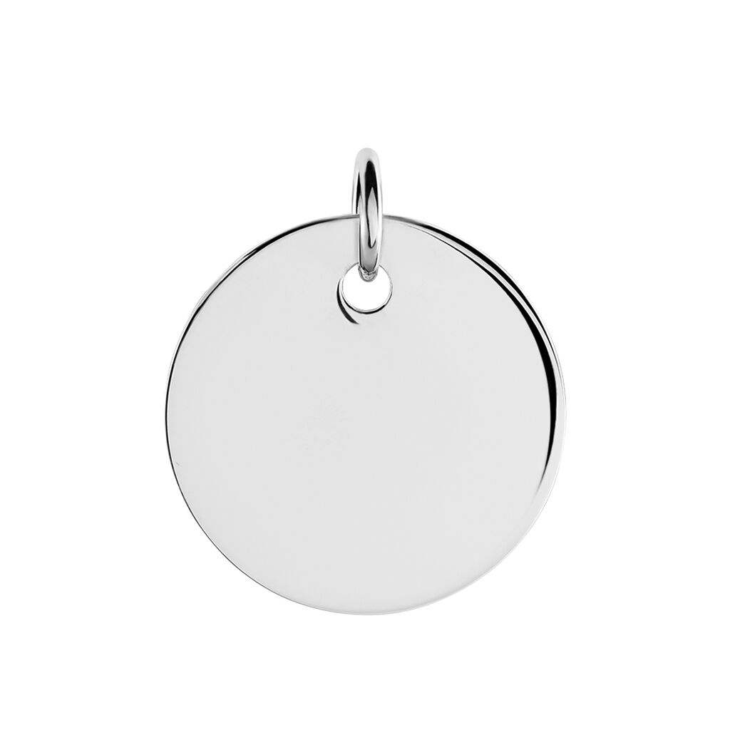 Kettenanhänger mit Gravur Silber 925 Kreis groß Liv-Anna  - Anhänger mit Gravur Unisex | OROVIVO
