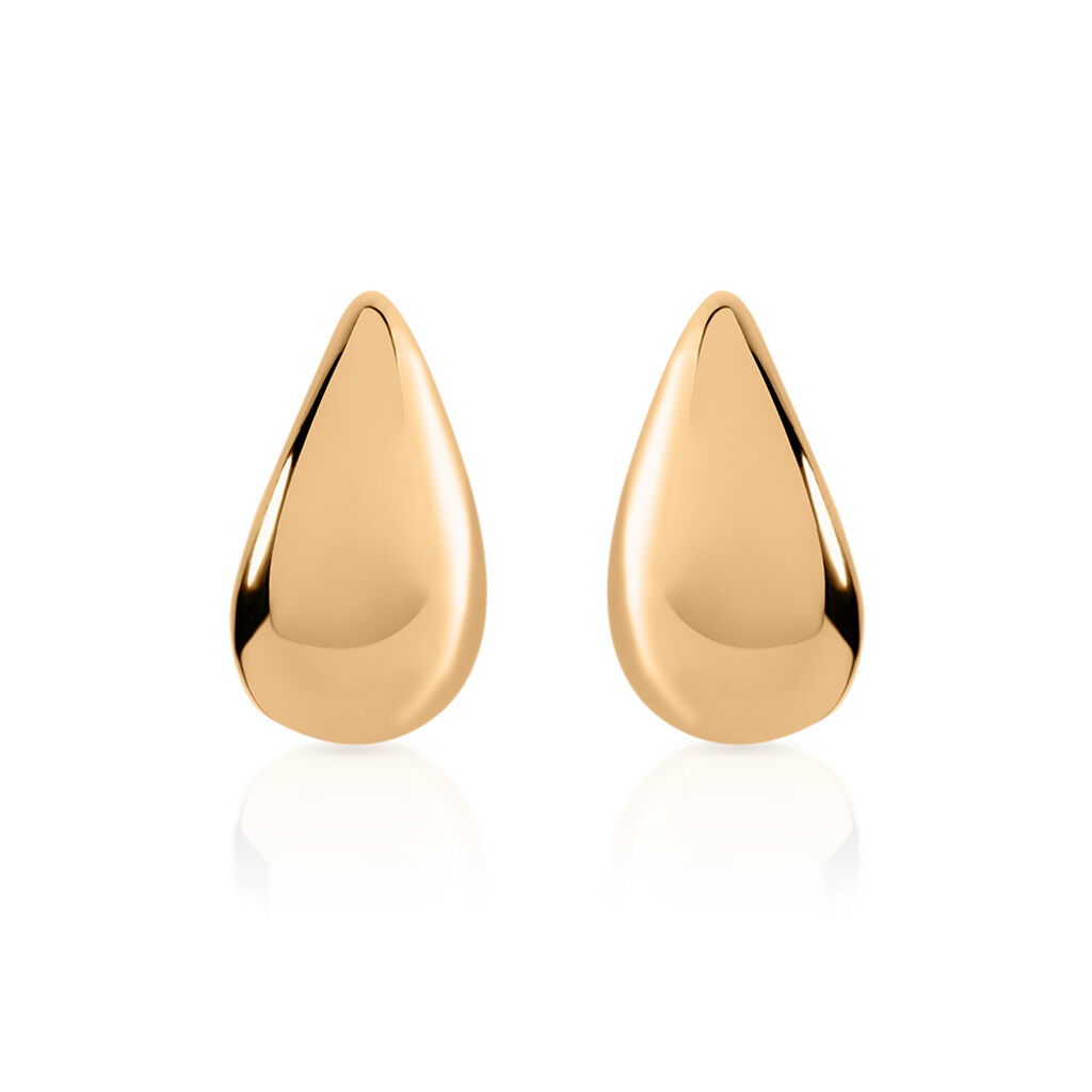 CELIA Damen Ohrstecker Vergoldet Tropfen, Ohrstecker ohne Stein