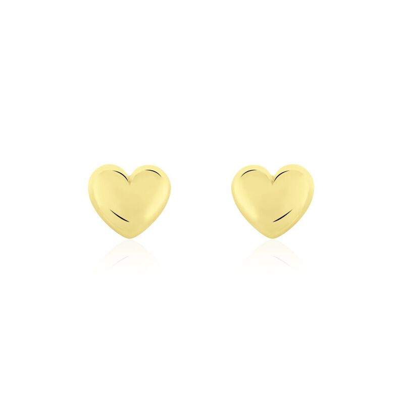 Ohrstecker Silber 925 Gold vergoldet Herz - Ohrstecker Damen | OROVIVO