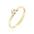 Monopoli Damen Ring Gold 750 (18 Karat) Diamant Wei&szlig; 0,26 ct