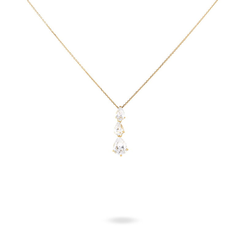 Collier Ice Or Jaune Oxyde De Zirconium - Spannringe Damen | OROVIVO