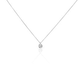 Damen Collier Weißgold 375 Diamant 0,05ct Nid Amour 45cm - Ketten mit Stein Damen | OROVIVO