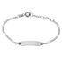 FIGARO S ID Kinder ID Armband Silber 925 Rechteckig