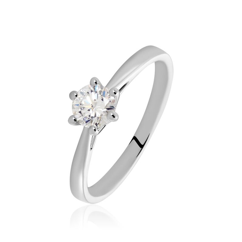 Monopoli Damen Ring Wei&szlig;gold 750 (18 Karat) Diamant Wei&szlig; 0,52 ct - Verlobungsringe Damen | OROVIVO