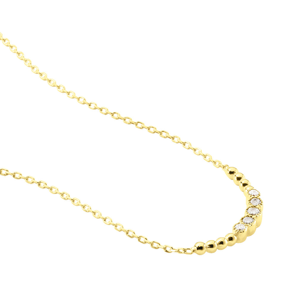 Damen Collier Gold 375 Zirkonia Bree - Halsketten Damen | OROVIVO