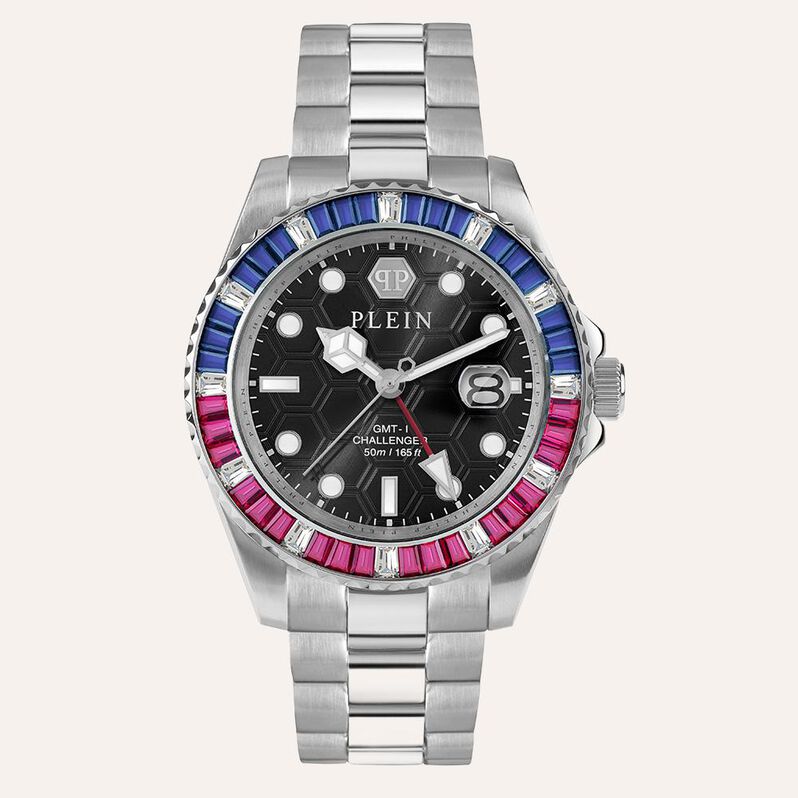 Orologio Al Quarzo Philipp Plein Gmt-i Challenger Baguettes Pwpza0124 - Spannringe Unisex | OROVIVO