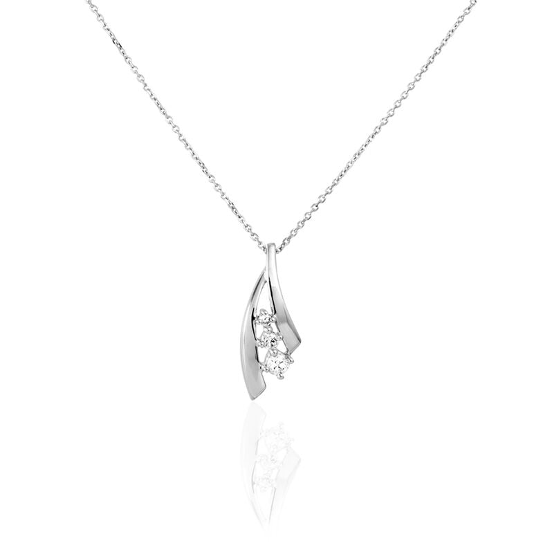 Collier Or Blanc Diamant - Spannringe Damen | OROVIVO