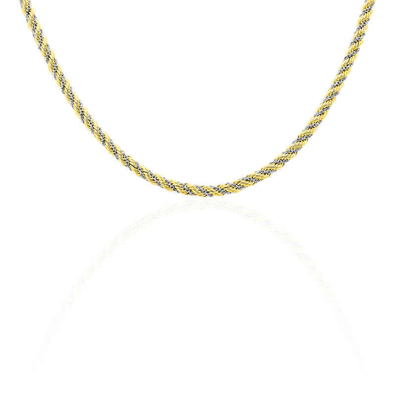 FREE Damen Kette Gold Bicolor 585 (14 Karat) - Halsketten Damen | OROVIVO