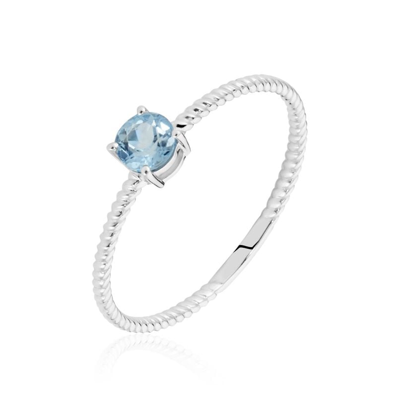 Bague Or Weiss Demi Topaze - Spannringe Damen | OROVIVO