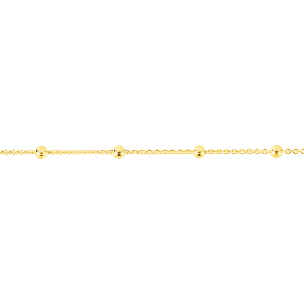Damen Fußkettchen Silber 925 Gold vergoldet Kugeln - Fußketten Damen | OROVIVO